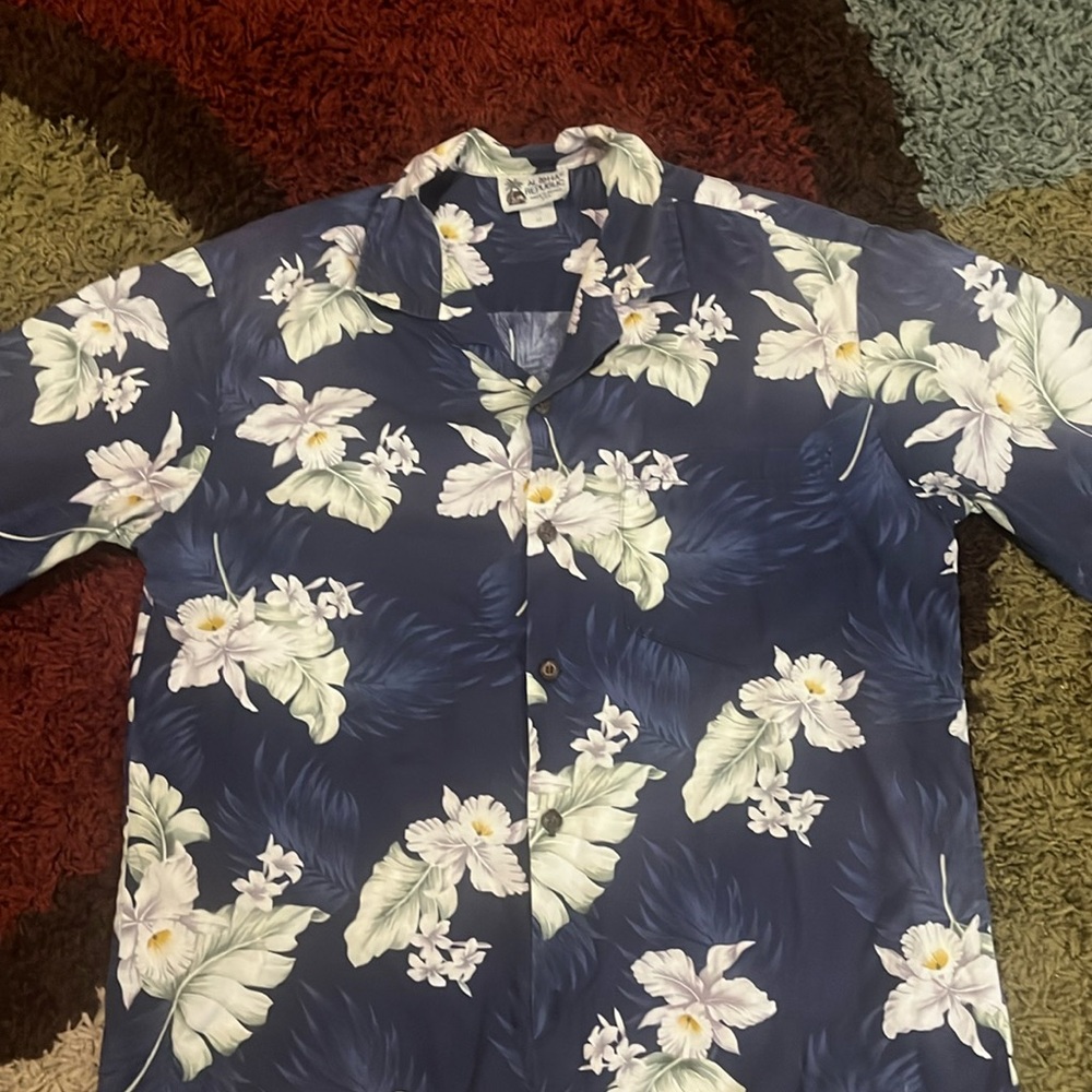 Aloha Republic Vintage Hawaiian Shirt Men's Large Made in Hawaii USA 100% Cotton